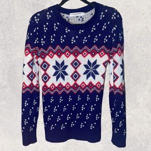 Cotton Emporium Size XS Snowflake Sweater pullover